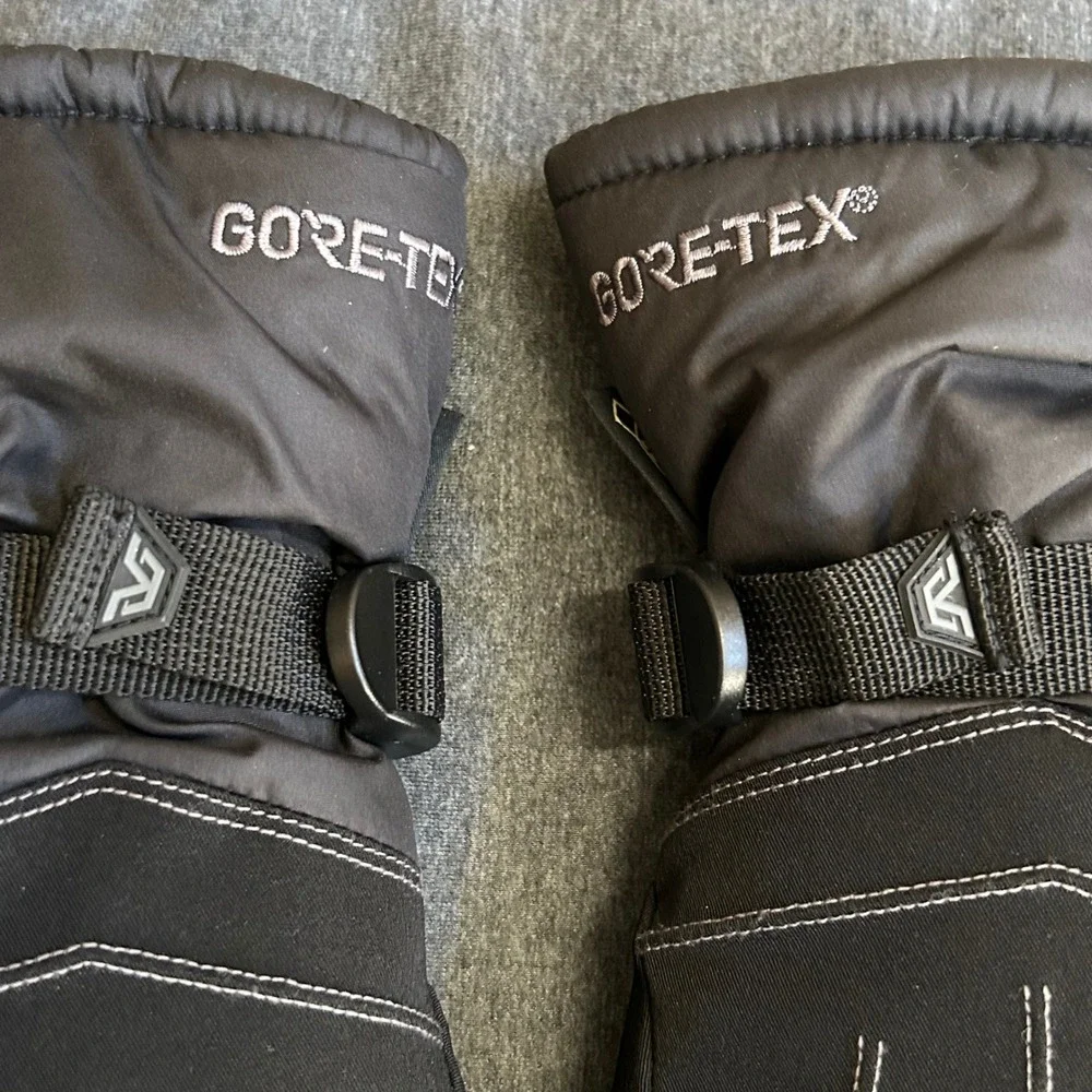 Gordini Women's S Gore-Tex Down II Ski Gloves Black Leather Gore Warm Winter